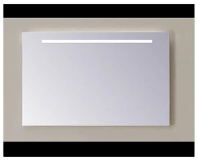 Sanicare Q-mirrors spiegel zonder omlijsting / PP geslepen 80 cm 1 x horizontale strook met warm white leds LW1.60080