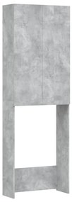 vidaXL Wasmachinekast 64x25,5x190 cm betongrijs