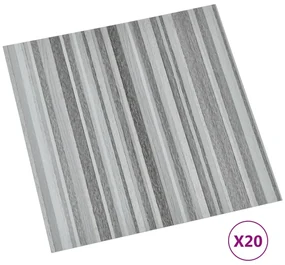 vidaXL Vloerplanken 20 st zelfklevend 1,86 m² PVC lichtgrijs