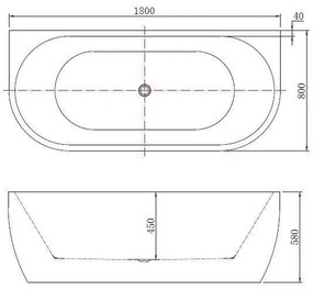 Mueller Back to wall bubbelbad 180x80cm 12 RVS aerojets elektrisch mat wit