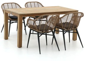 Intenso Azora/ROUGH-S 160cm dining tuinset 5-delig