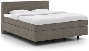 Goossens Basic Boxspring Compleet Inus, Vlak 180 x 200 cm (=2x 90 x 200 cm) met hoofdbord