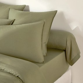 Effen bolstersloop in gewassen katoen, Scenario