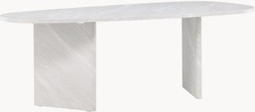 Ovale eettafel Grönvik met steeneffect, 220 x 100 cm