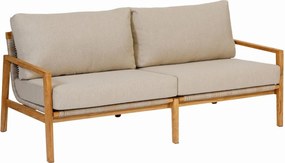 Exotan Lounge Tuinbank -2-zits - Florida - Wicker - Teak - Beige - Exotan