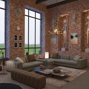 3D Wandpaneel EPS Licht Rood L1902 100x50x2cm | Paneli 3d wandpanelen