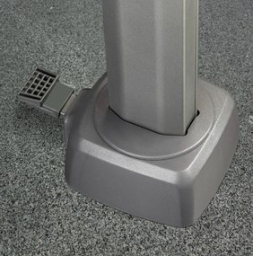 Zweefparasol  Ø3m T1 (excl.voet) Grijs-antraciet Platinum Voyager