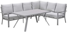 Garden Impressions Senja lounge dining set 3-delig rechts - valley sand