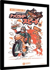 Ingelijste poster Ilustrata - Ramen Rider