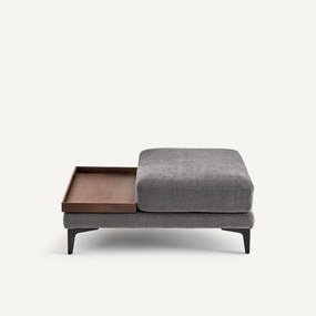 Voetensteun met dienblad, polyester katoen, MODERNISTE, ontwerp Emmanuel Gallina