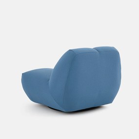 Draaibare fauteuil, gewatteerde stof, NURIA