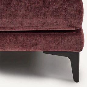 Voetensteun met dienblad, fluweelmix, MODERNISTE, ontwerp Emmanuel Gallina