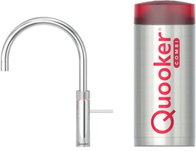 Quooker Fusion round met COMBI boiler 3-in-1 kokendwaterkraan Chroom