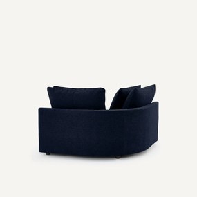 Modulair hoekbank in chenille fluweel, TIBERIO