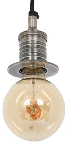 Pollux antiek zilver hanglamp – aluminium hanglamp E27 elegant design