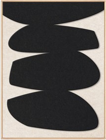 Ingelijste akoestische wandkunst Stone Balance 1