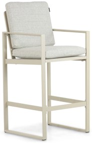 Barstoel Aluminium Taupe-naturel-bruin Lifestyle Garden Furniture Nuno