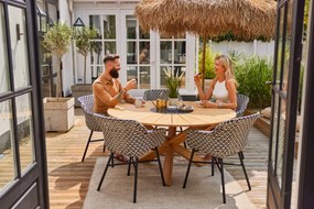 Hartman Delphine dining tuinstoel - Zwart/Wit