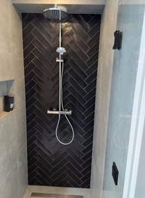 Wandtegel 7.5x30 Cm Cifre Colonial Black Mate