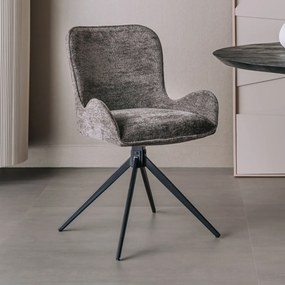 Tower Living Moderne Eetkamerstoel Boucle Taupe Sora