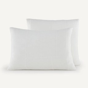 Kussensloop in gewassen Europees linnen, Chiba