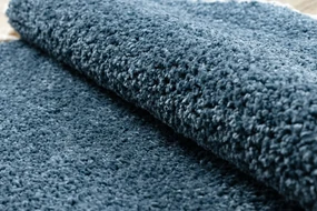 Tapijt BERBER 9000 ROND blauwrand ,  Barber , marokkaanse shaggy