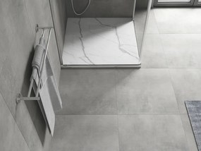 Mexen Hugo vierkante SMC-douchebak 90 x 90 cm, witte steen - 42159090