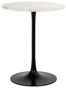 Richmond Interiors Carlten Bistro Tafel Rond Wit Marmer - 65 X 65cm.