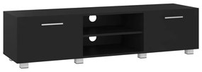 vidaXL Tv-meubel 140x40x35 cm bewerkt hout zwart