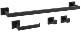 Badkameraccessoireset Rio Black 4-delig
