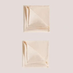 Set Van 2 Servetten In Linnen Zendan Tapioca Beige - Sklum