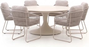 Diningset SUNS | 6 personen | Tuinset sintered stone | 7-delig | Kees Smit Tuinmeubelen