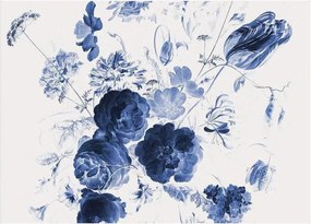 Vliesbehang Royal Blue Flowers I