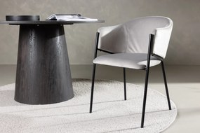 Jörn Eetkamerstoel - Sara -  Lichtgrijs - Fluweel - Jörn