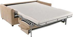 Slaapbank Met Matras Tweepersoons Beige