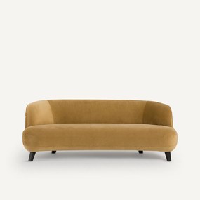 3-zits bank in linnen fluweel, Rosebury, ontwerp Emmanuel Gallina