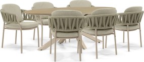 Tuinset 6 personen Rope Zand/Beige 4 Seasons Outdoor Calma/Matara