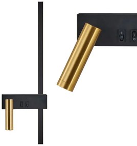 WANDLAMP APP1439-2-W LEFT BLACK GOLD