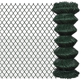 vidaXL Gaashek 1x25 m staal groen