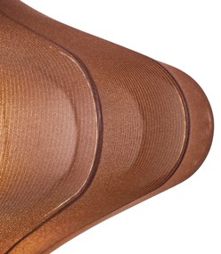 Stoffen Eettafel / Eetkamer Japandi hanglamp bruin 50cm 3-lichts - PluJapandi E27 Scandinavisch rond Binnenverlichting Lamp