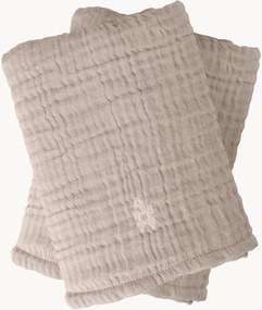 Mousseline doekjes Rose van biokatoen, 2-delig