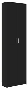 vidaXL Gangkast 55x25x189 cm spaanplaat zwart