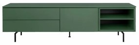 Tenzo Plain Mat Groen Tv-meubel Met Open Vak - 210x45x57cm.