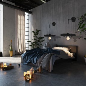 LAMPA ŚCIENNA KINKIET APP1355-1W BLACK 30 cm