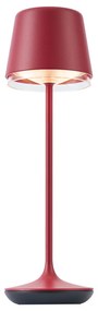 Buitenlamp met dimmer Tafellamp met dimmer rood incl. LED IP65 oplaadbaar met laadstation - Treble Modern IP65 Buitenverlichting rond Lamp