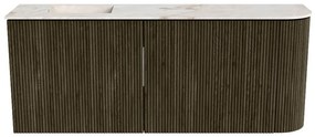Mondiaz Joya DLux 100cm toiletmeubel ronding rechts shadow met wastafel faye links zonder kraangat frappe