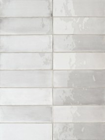 Wandtegel wit Sartoria Tbrick 16x5cm rain glans gerectificeerd