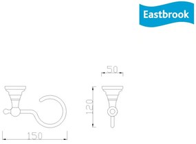 Eastbrook Rockingham messing zeepschaaltje chroom
