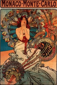 Kunstreproductie Monaco Monte Carlo, Alphonse Mucha