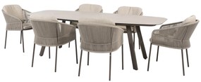 Florence Manolo dining tuinset 240x103xH75 cm 7 delig terre Taste 4SO